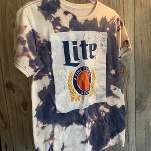Miller Lite Bleach TieDye Tee